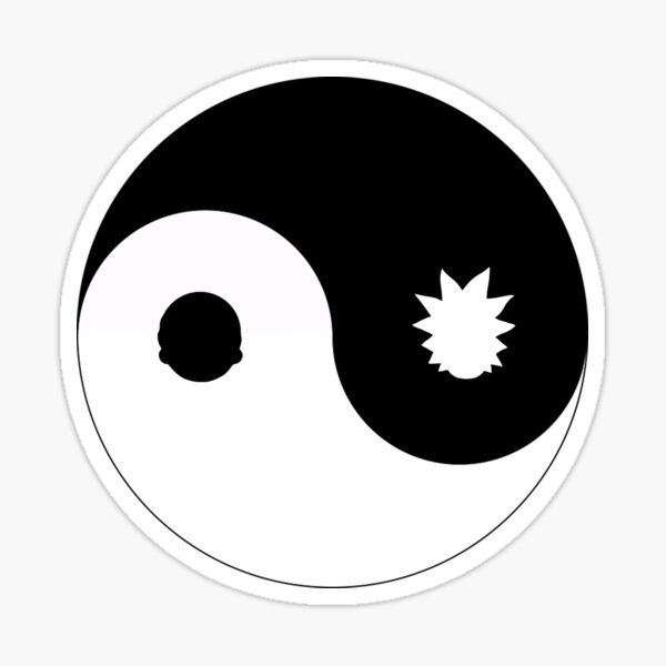 Yin & Yang Rick & Morty Sticker