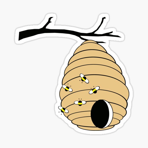 Bee My Honey in Color Glossy Sticker
