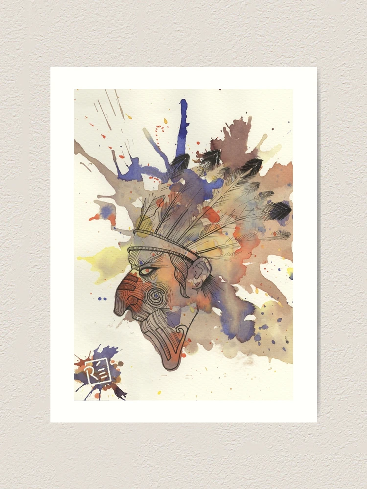 Thumbnail 1 of 3, Art Print, Native Ink designed and sold by RookieDesign.