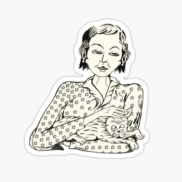 Item preview, Woman With Cat  designed and sold by myimpression.