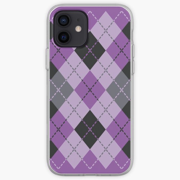 Purple Argyle iPhone Soft Case