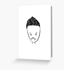Spikes drawing of Angel Greeting Card