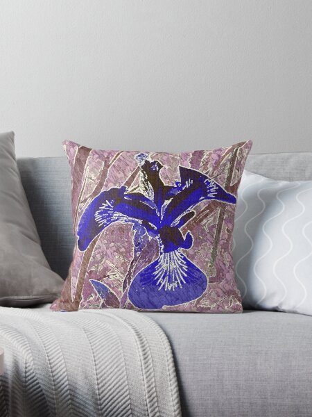 Item preview, iris in blue designed and sold by Robert Elfferich.