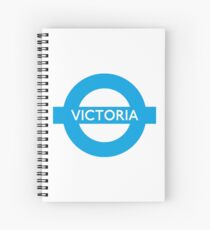 Victoria Line - London Underground Roundel Spiral Notebook