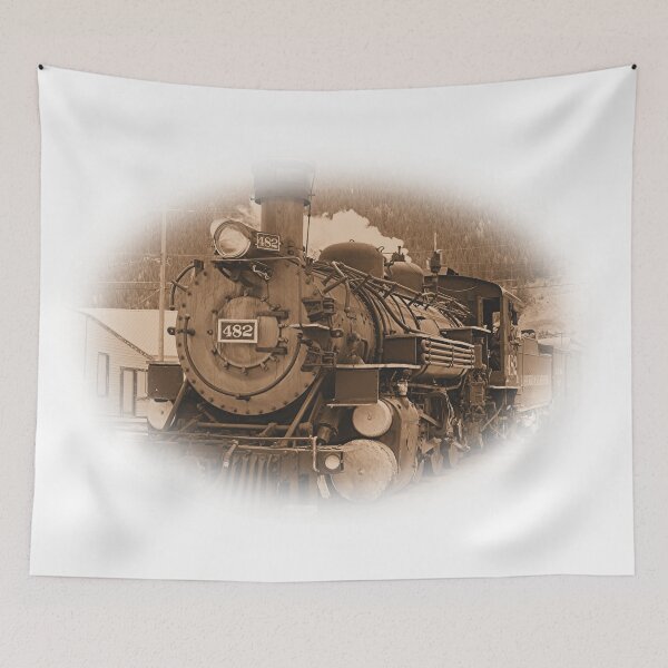 Item preview, Steam train engine Silverton, Colorado 8 (oval) designed and sold by FranWest.