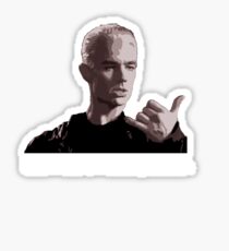 Spike, out for a walk - light font Sticker
