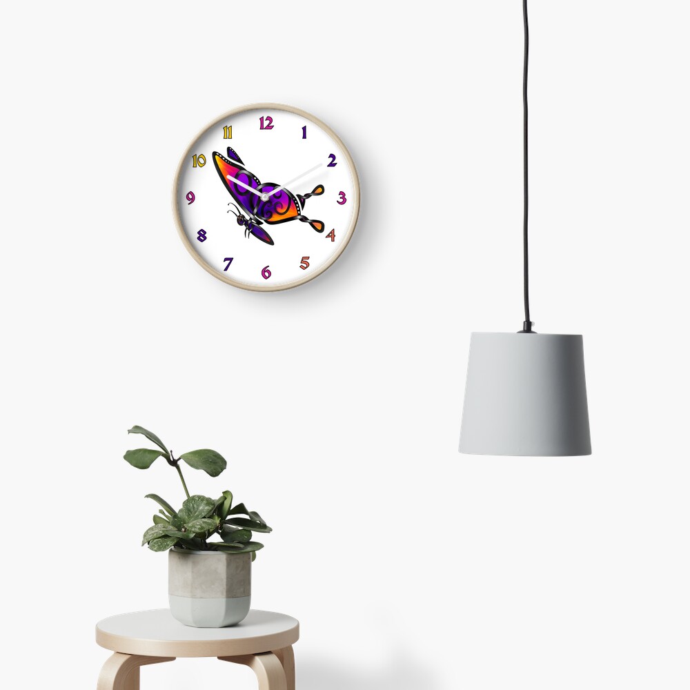 Celtic Knot Butterfly I-clock Clock