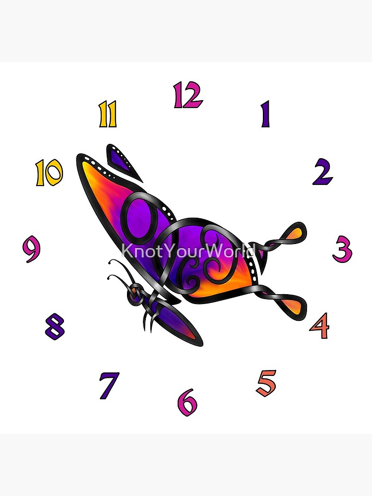 Celtic Knot Butterfly I-clock by KnotYourWorld