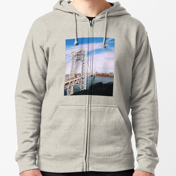George Washington Bridge Zipped Hoodie
