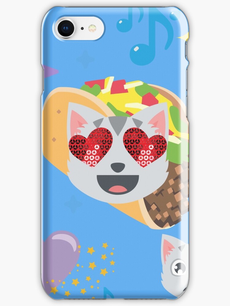 Taco Cat Emoji Iphone Case Cover By Gossiprag Redbubble