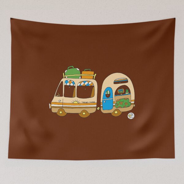 Item preview, Vintage Caravan car bus camper designed and sold by mellowdays.
