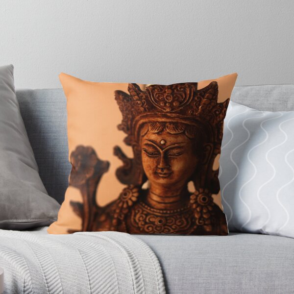 Spiritual indian asian goddess  Throw Pillow