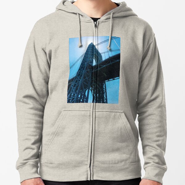 George Washington Bridge Zipped Hoodie