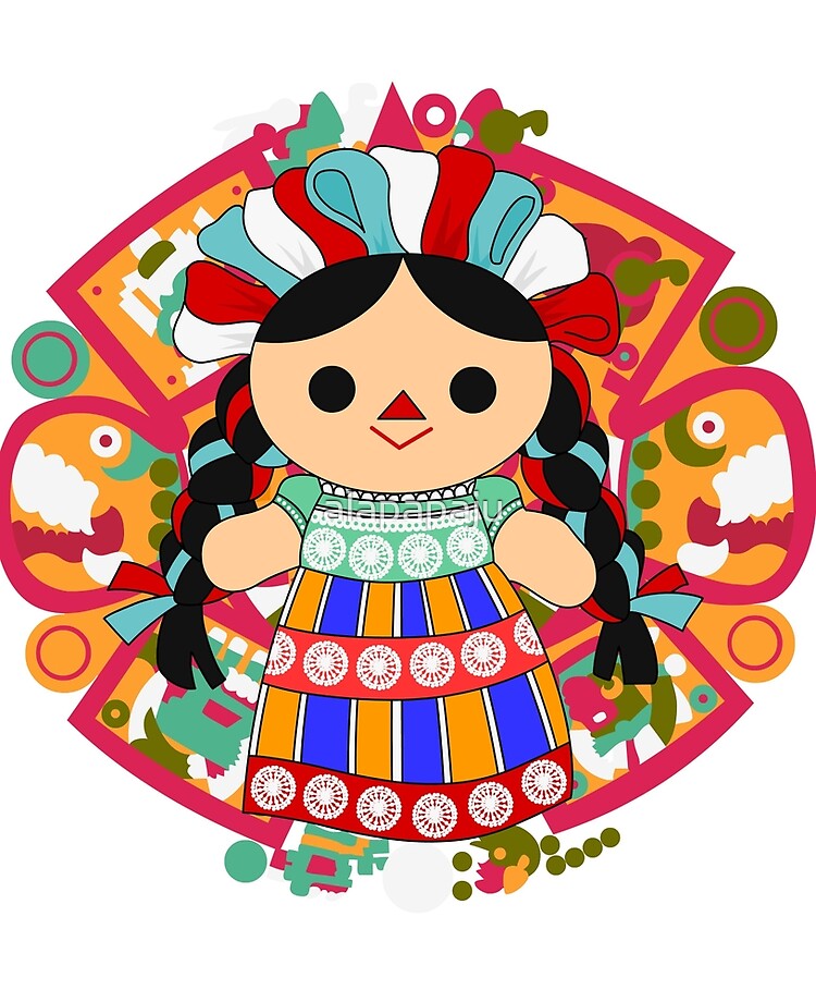 muñeca mexicana dibujo