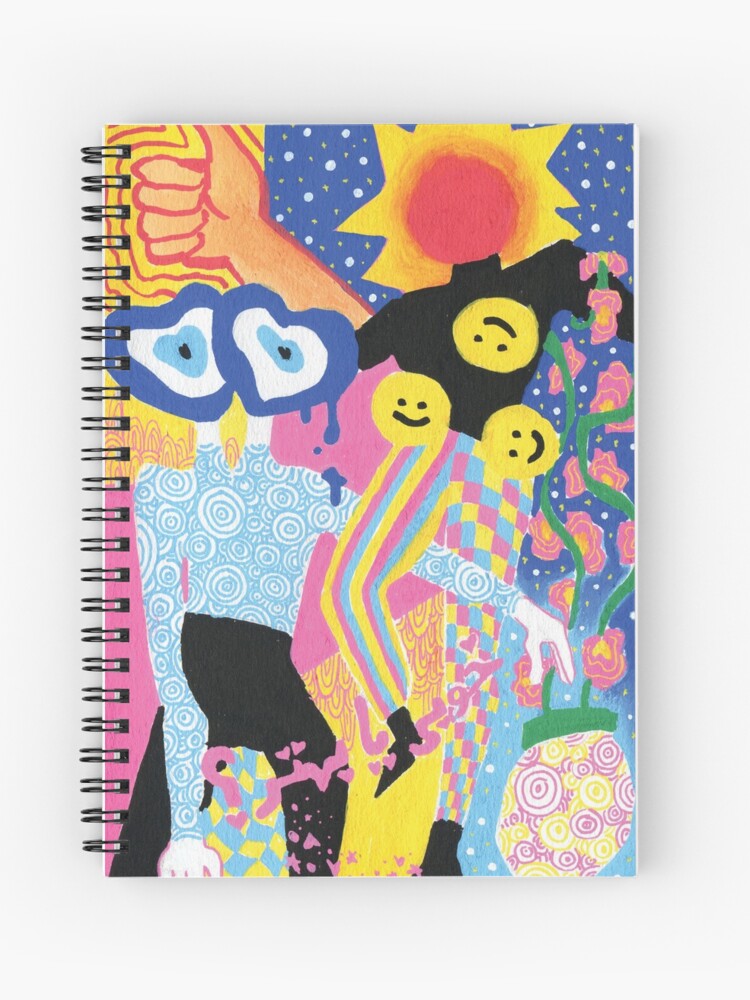 Aperçu 1 sur 3. Carnet avec l'œuvre khoobi tu behtar? créée et vendue par mintcult.
