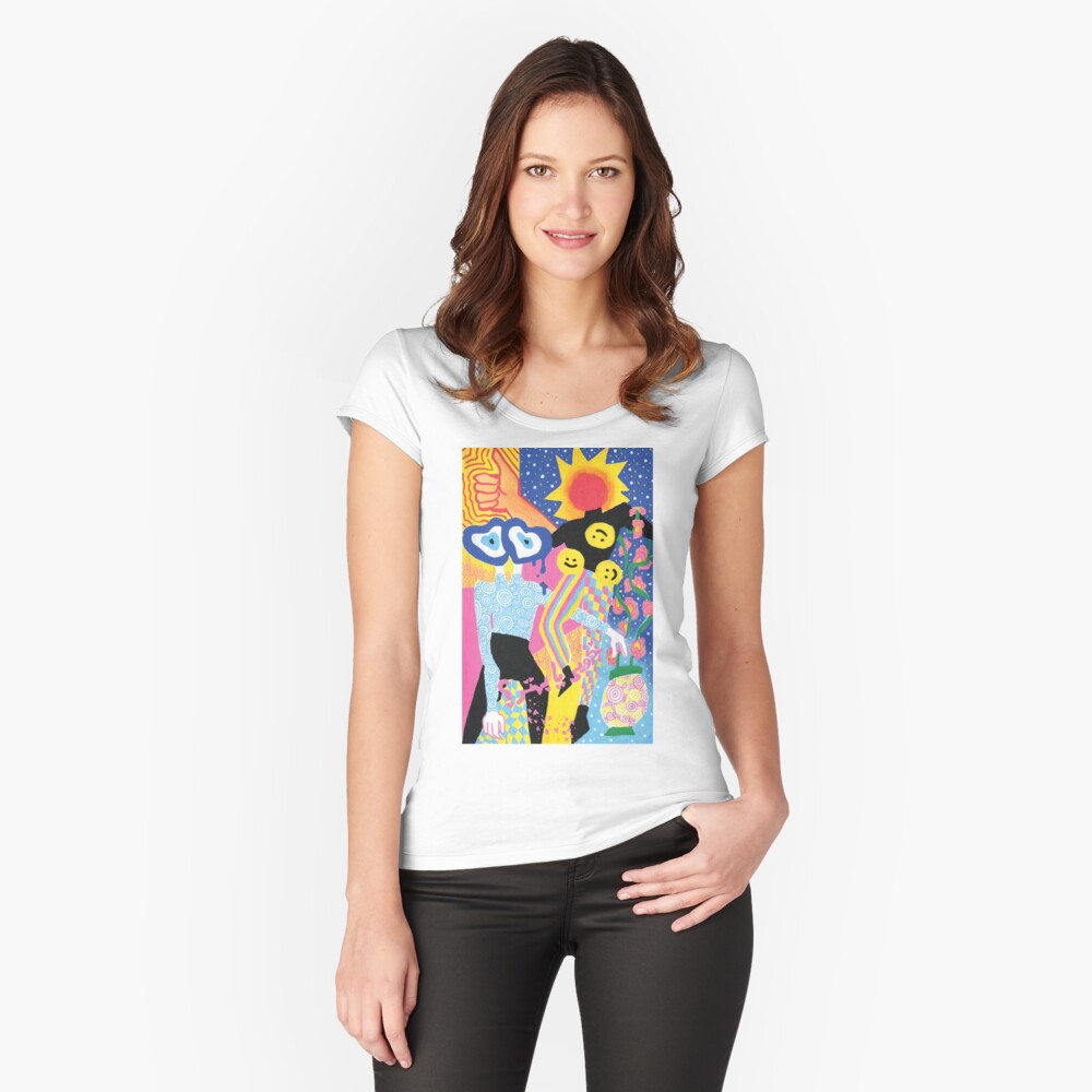 Aperçu de l'œuvre T-shirt échancré créée et vendue par mintcult.