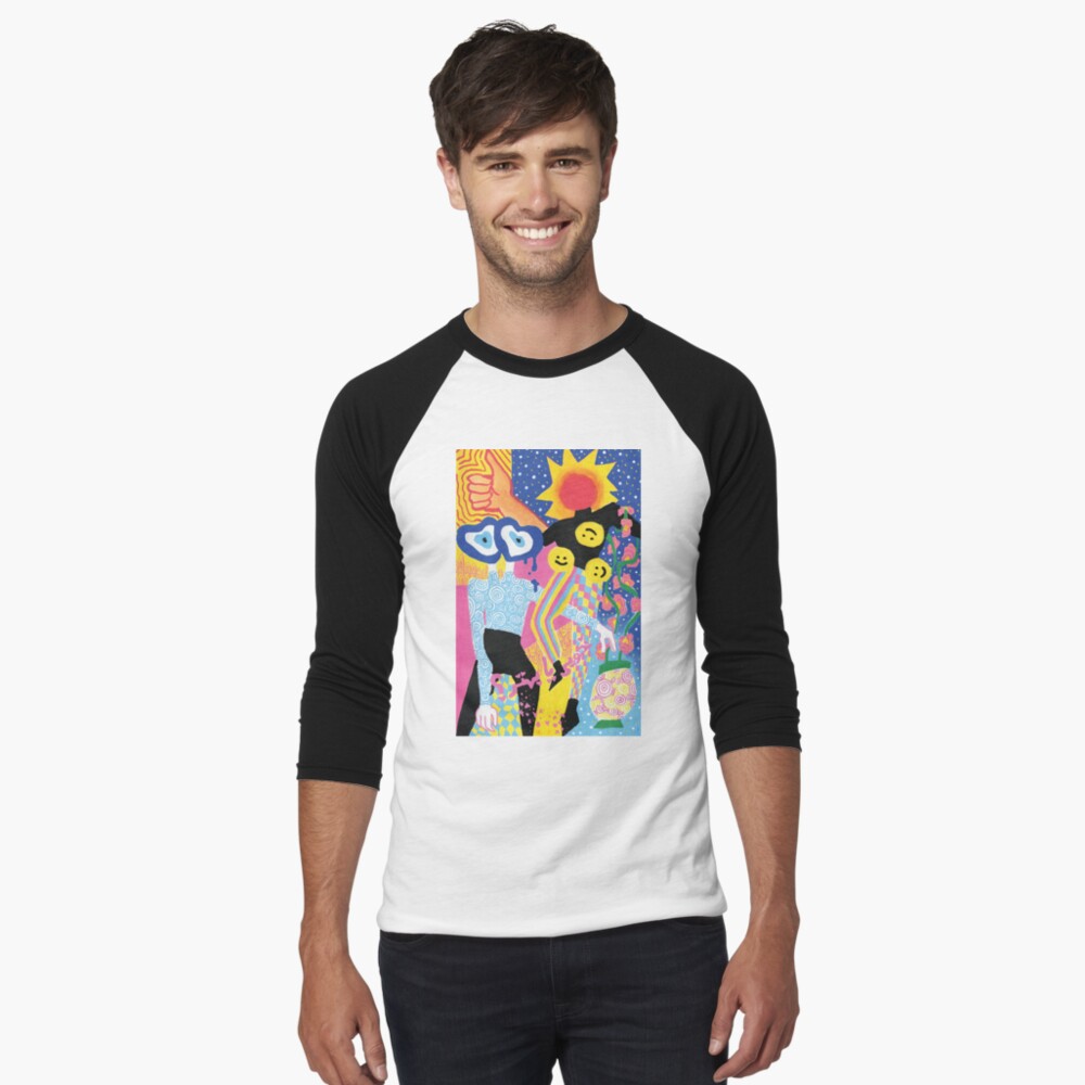 Aperçu de l'œuvre T-shirt baseball manches ¾ créée et vendue par mintcult.