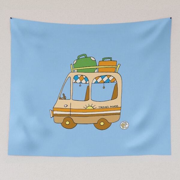 Item preview, vintage travel van camper van  designed and sold by mellowdays.