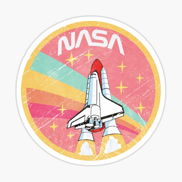 Nasa Pastel Colors - Soft Pink Edition Sticker