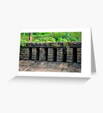 supports its superstructure Greeting Card