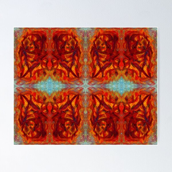 sumar - digital pattern of oil pastel abstract Poster