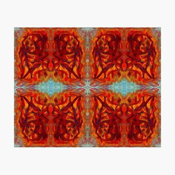 sumar - digital pattern of oil pastel abstract Photographic Print