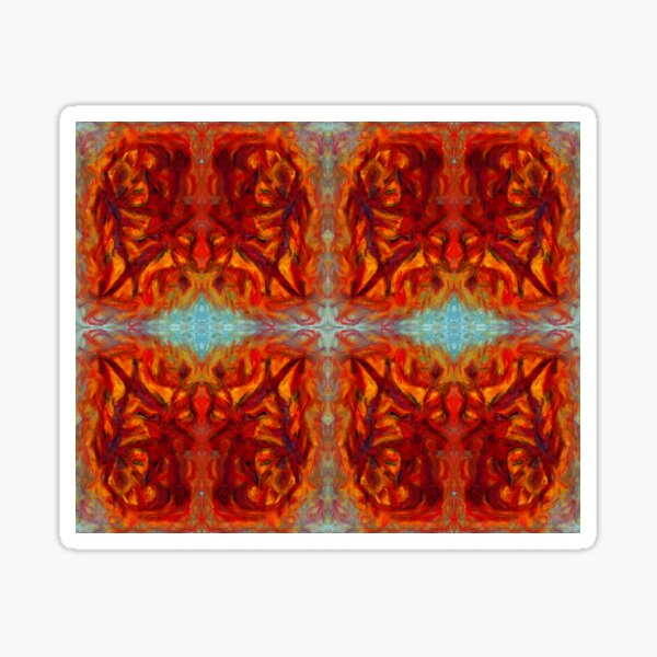 sumar - digital pattern of oil pastel abstract Sticker
