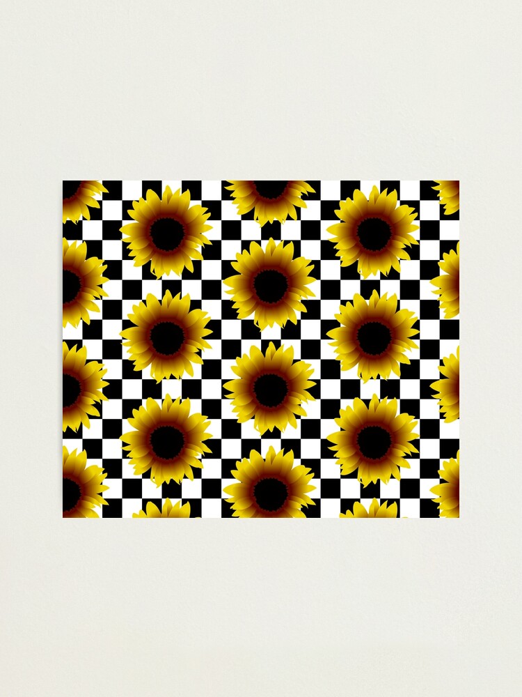 Checkered Sunflowers\