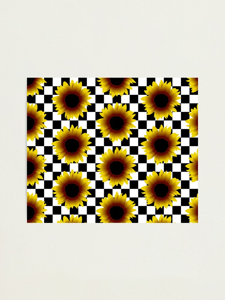 sunflower checkered