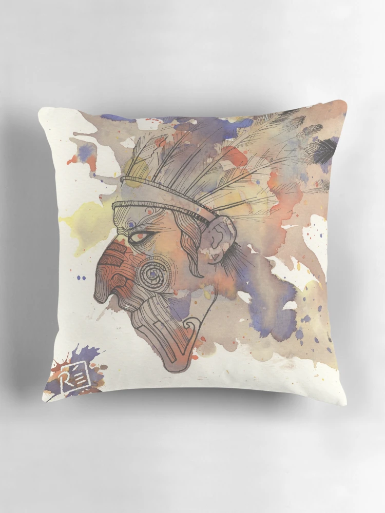 Thumbnail 3 of 4, Pillow, Native Ink designed and sold by RookieDesign.