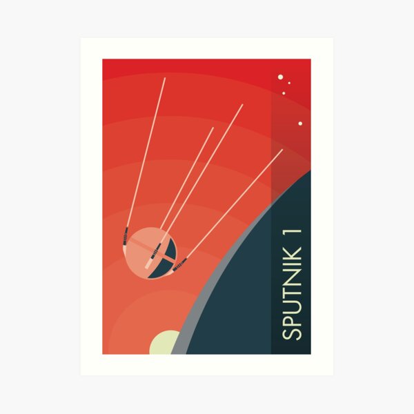 Sputnik 1 Art Print
