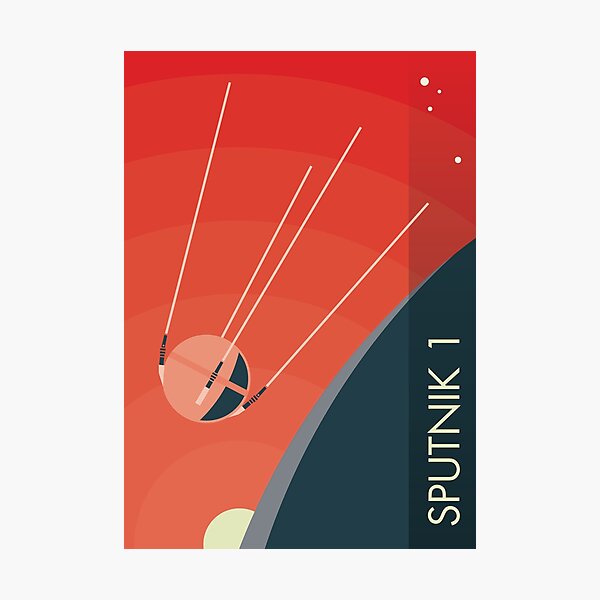 Aperçu de l'œuvre Spoutnik 1 créée et vendue par spacewalkwithme.
