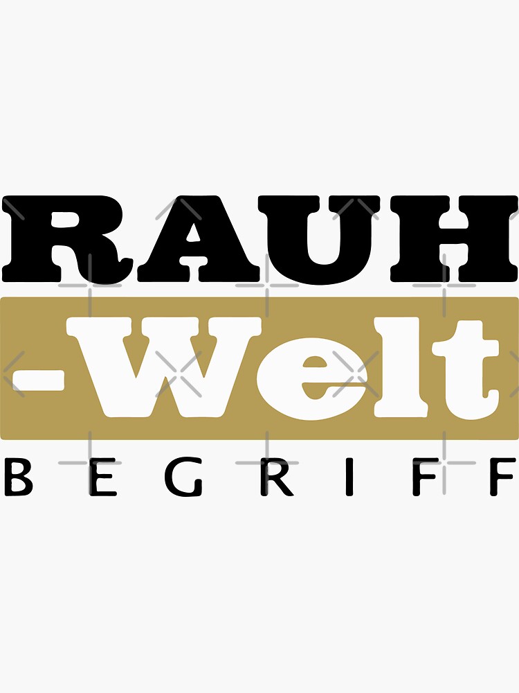 RWB Rauh Welt Begriff Gold Logo Sticker for Sale by Too Sweet
