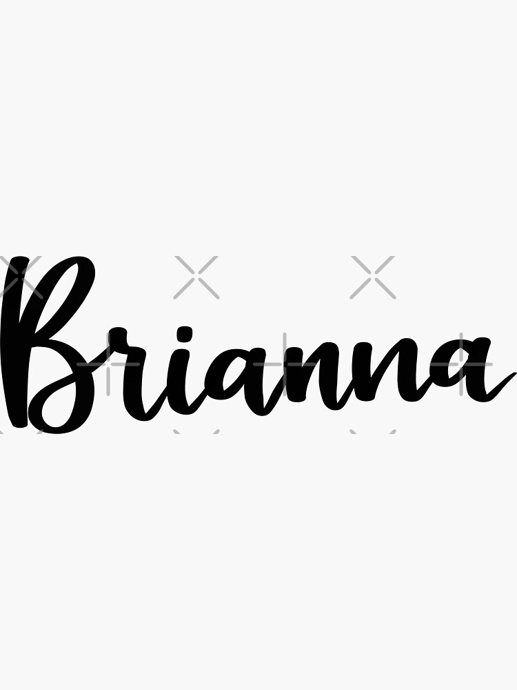 "Brianna " Sticker for Sale by ellietography | Redbubble