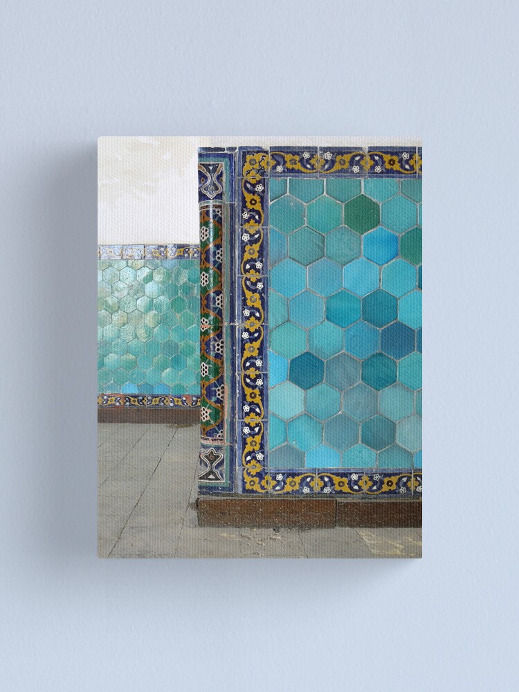Alternate view of Bukhara Blue (1) Canvas Print