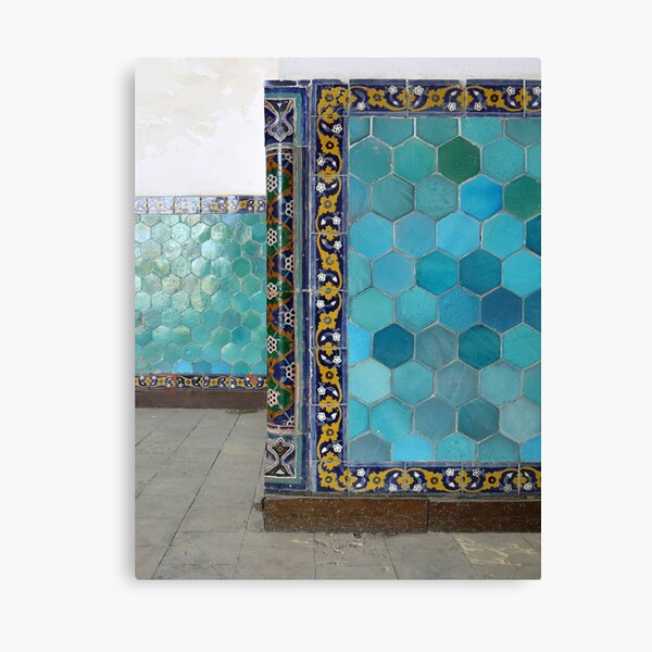 Bukhara Blue (1) Canvas Print