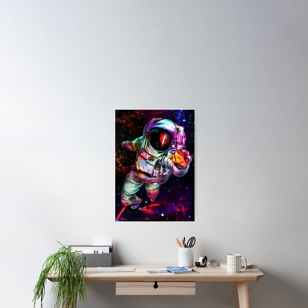 Deep Colour Astronaut Poster
