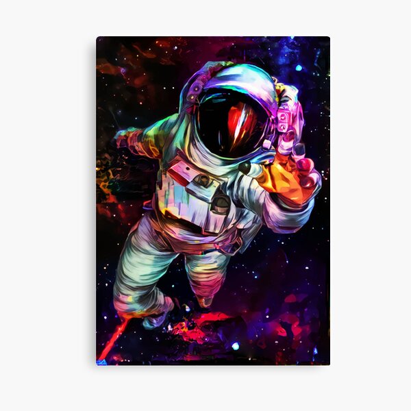Deep Colour Astronaut Canvas Print