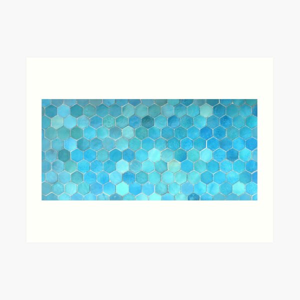 Bukhara Blue (2) Art Print
