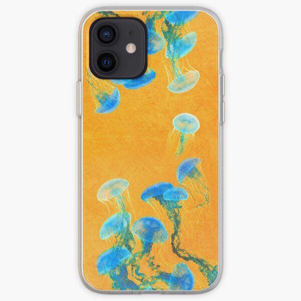 Crazy Yellow Burning Jellyfish iPhone Soft Case