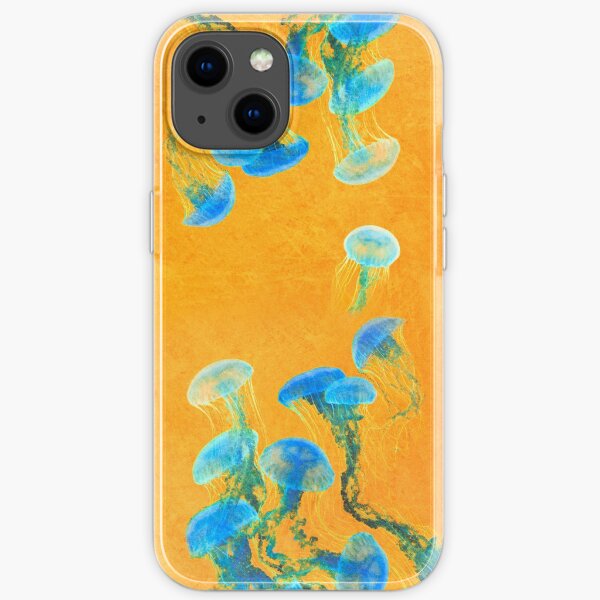 Crazy Yellow Burning Jellyfish iPhone Soft Case