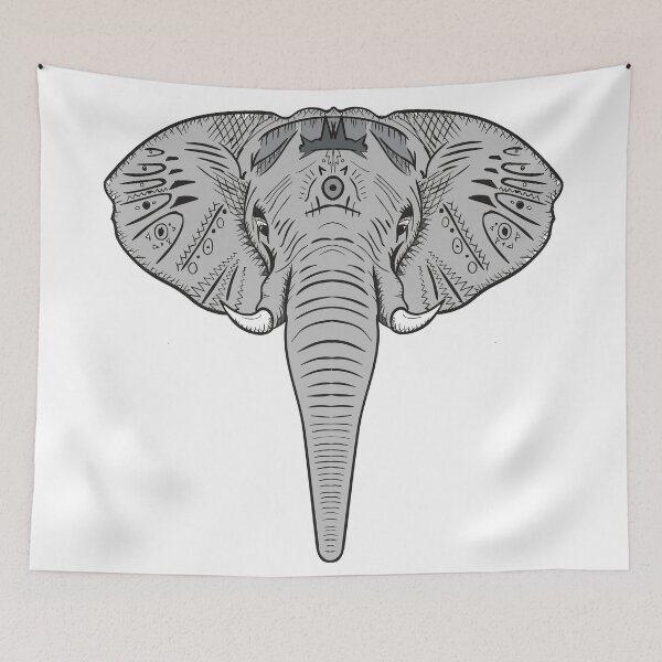 Item preview, Beautiful Elephant Profile  designed and sold by ComicCollages.