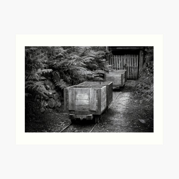 Coal Carts Art Print