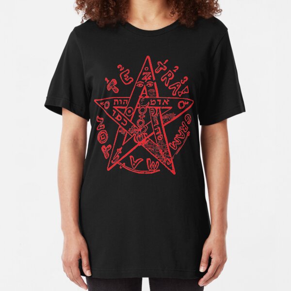 Tetragrammaton Pentagram Slim Fit T-Shirt