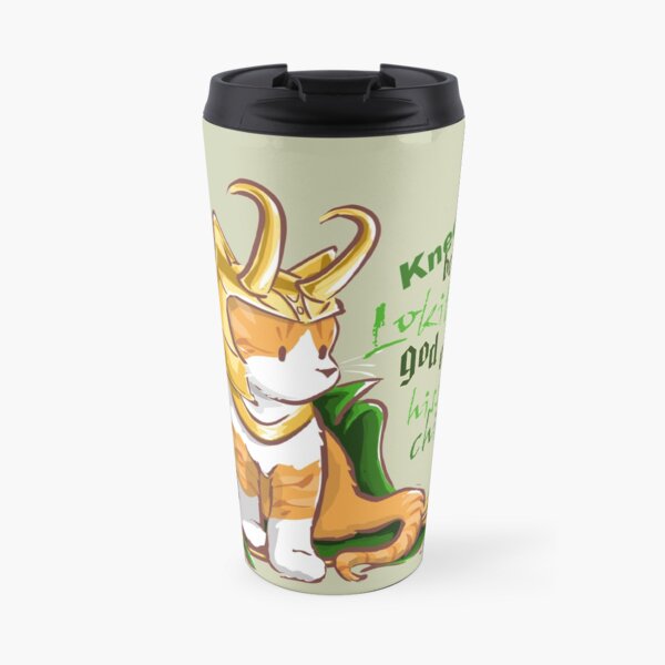 Kneel Before Lokitty! (chibi version) Travel Mug