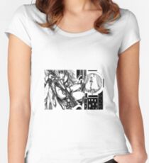 N a g i s a // 2 v.2 Tailliertes Rundhals-Shirt