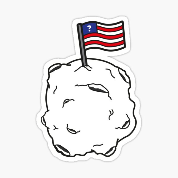 Moon Landing Faked? Sticker