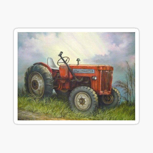 Old International Farm Tractor Sticker