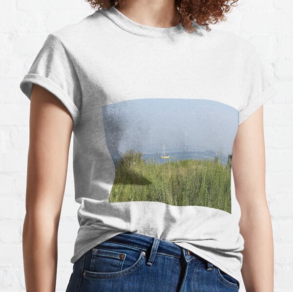 #landscape, #nature, #sky, #tree, #outdoors, #summer, #water, #grass, #NewYorkCity Classic T-Shirt