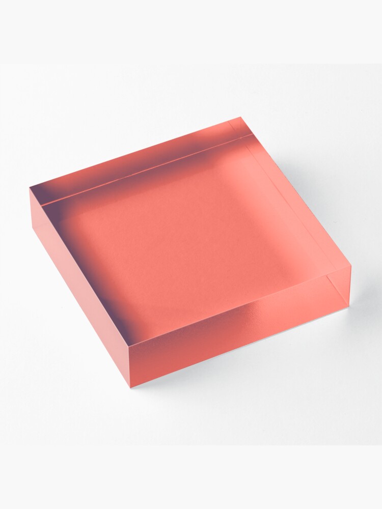 Alternate view of Living Coral 16-1546 TCX | Pantone Color of the Year 2019 | Pantone | Color Trends | New York and London | Solid Color | Fashion Colors | Acrylic Block